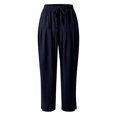 thumbnail image 3 of Women's Solid Color Daily Commuting Fashion Casual Radish Pants, 3 of 4