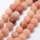 thumbnail image 1 of Natural Pink Aventurine Beads Strands Frosted Round 6mm Hole: 1mm about 61pcs/strand 15 inch(38cm), 1 of 3