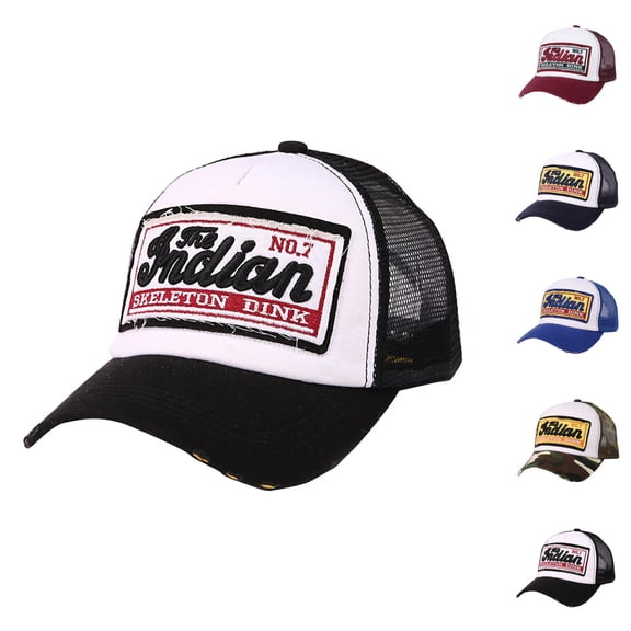 Vintage Embroidered Baseball Cap for Men Women Western Hats Trucker Hat Summer Breathable Sun Hat