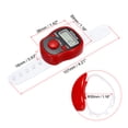 thumbnail image 2 of 0-99999 5 Digital LED Display Finger Tally Counter with Case, Red, 2 of 5