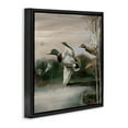 thumbnail image 3 of Stupell Industries Flying Ducks in Rustic Nature Animals Painting Black Floater Framed Canvas Art Print Wall Art, 18 x 18, 3 of 9