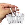 thumbnail image 1 of Diseño de mini cesta de tienda no tóxico respetuoso con el medio ambiente con bordes lisos, blanco Feliz Sencillez, 1 of 5