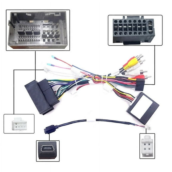 Phyun Car 16pin Android Wiring Harness With Canbus box For Jeep Cherokee 15~19/Compass(17–20)/Grand Commander/Renegade