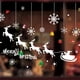 thumbnail image 2 of Pegatinas estáticas de dibujos animados para ventana, decoración navideña, Papá Noel, alce, regalo, corona de copo de nieve, pegatina de pared reutilizable, Feliz Navidad, 2 of 3