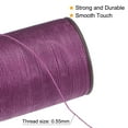 thumbnail image 4 of 2 Pack Thin Waxed Thread 137 Yards 0.55mm Polyester String Cord for Machine Sewing Hand Quilting Weaving, Violet, 4 of 5