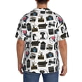 thumbnail image 7 of Goofa Cool Camera Printed Men's Casual Short-sleeved Shirt,Lightweight Breathable Button-down,Summer Casual men's top,Versatile Fashion shirt-XX-Large, 7 of 7