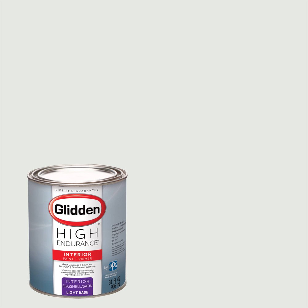 Glidden High Endurance, Interior Paint and Primer, Wedding White, 70YY