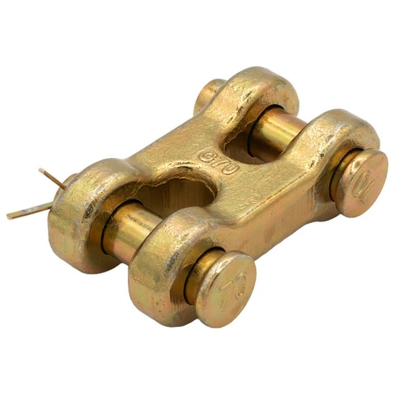 (10 Pack) 1/2" G70 Chain Double Clevis Mid Link Truck Trailer Tie Down Links Towing