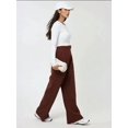 thumbnail image 3 of High Waist Elastic Crepe Palazzo Pants, 3 of 7