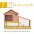 thumbnail image 4 of PawHut Outdoor 2-Tier Rabbit Guinea Pig Hutch with Tray, 4 of 10