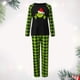 thumbnail image 4 of Conjunto de pijama familiar de 2 piezas, traje con estampado de dinosaurio y cuello redondo (mujer verde S) Ygjytge Verde mujer T S, 4 of 7
