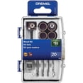 thumbnail image 1 of Kit Lijas Perforar Madera Mototool Accesorios 20 Pzas Dremel Dremel 26150733AB, 1 of 7