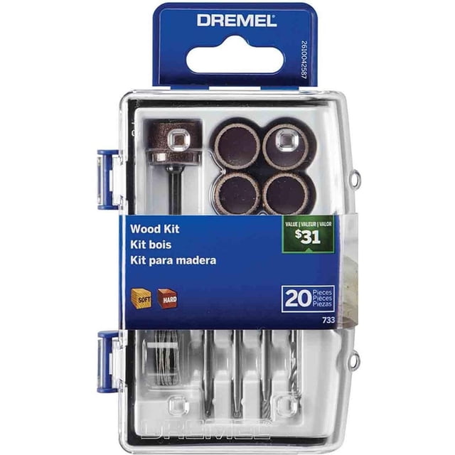Kit Lijas Perforar Madera Mototool Accesorios 20 Pzas Dremel Dremel 26150733AB