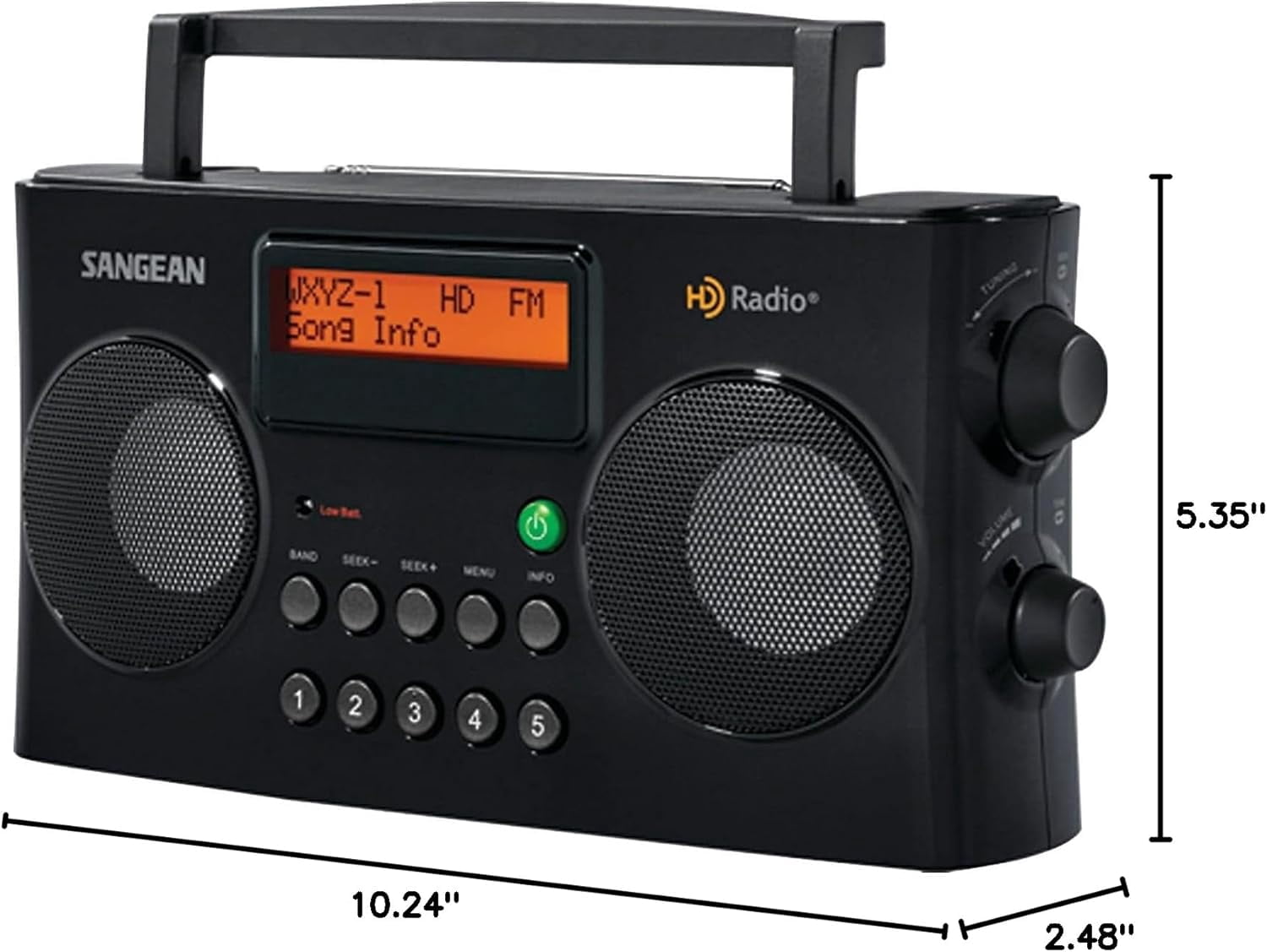 Sangean HDR-16 Hd Radio Fm Stereo And Am Portable Radio
