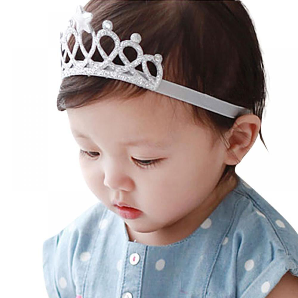 Kleidung, Schuhe & Accessoires Toddler Baby Girl Lace Hair Accessory  Princess Crown Headband Elastic Hairband Baby LA2032603