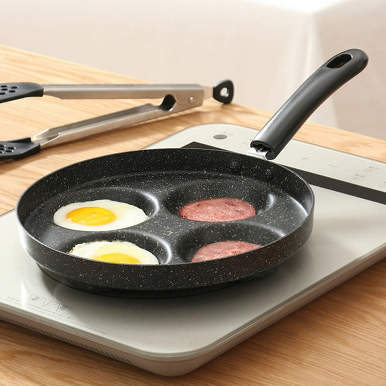 Hemoton 4 Cup Omelette Pan Non-stick Frying Pan Egg Pancake Kitchen Cookware  Cooking Tool 
