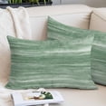 thumbnail image 2 of Sage Green Throw Pillow Covers, Vintage Modern Abstract Art Ombre Soft Breathable Pillow Cases with Invisible Zipper for Sleeping, Small Pillowcases for Couch Bed Sofa Chair 16x24 Inches, 2 of 9