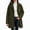 Army Green, variant on Winter Coats for Women Fleece Lapel Long Sleeve Overcoat Plus Size Fashion Cozy Fall Jacket Warm Mid Length Outerwear