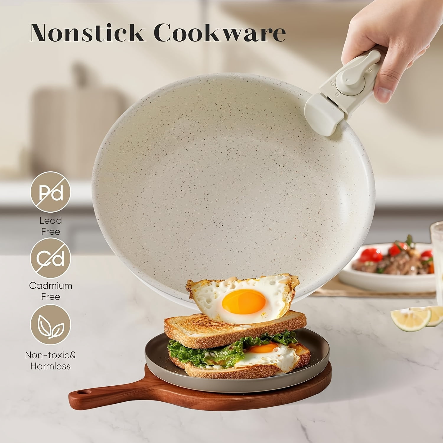 12-Piece Non-Stick Cookware Set for Effortless Cooking and Easy Cleanup