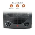 thumbnail image 2 of Comfort Zone Portable Fan-Forced Space Heater with Thermostat, Black, 2 of 6