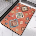 thumbnail image 5 of Stylish 20x32 Boho Bathroom Rug - Non-Slip Aztec Bath Mat, Soft Absorbent Carpet Runner - Perfect for Bathroom, Shower, Kitchen, Entryway, Western Style, 5 of 5