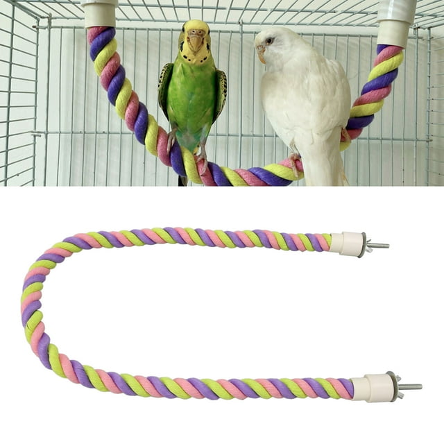 Juguetes Para Pájaros Con Cuerda De Escalada, Perca De Cuerda Para Loros, Decorativa, Resistente, Interactiva Para Periquitos, Periquitos Y Agapornis