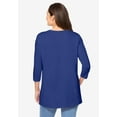 thumbnail image 2 of Woman Within Plus Size Perfect Three-Quarter Sleeve Crewneck Tee, 2 of 6