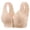 Beige, variant on Women's Styling Cup Portable Front Buckle Underwear For Middle And Elderly Women's Thin Underwire Vest Type Mom Bra Sports Bras for Large Busted Women