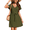 B-army Green, variant on Women's Cover Up Swiss Dots Beachwear Coverups 2024 Fashion Tunic Dress