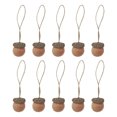 thumbnail image 2 of Blueek 10PCS Christmas Felted Acorns Ball Ornaments Set, 6 Colors 12 Inch Xmas Tree Hanging Ball Decorations, Natural Cap Thanksgiving Baubles for Fall, 2 of 9