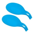 thumbnail image 1 of Silicona Cuchara Descanso, 9.25 x 4.72 Calor Resistente Cocina Utensilio Soporte Espátula Cucharón Descanso para Mostrador Estufa Tapa, Azul 2uds, 1 of 6