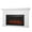 White, variant on Real Flame Alcott Electric Fireplace White Mantel Infrared Firebox Adjustable Multiple Flame Colors