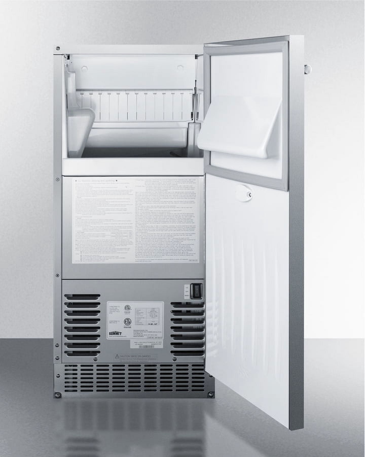 62 lb. Clear Outdoor/Indoor Icemaker- Gravity Drain