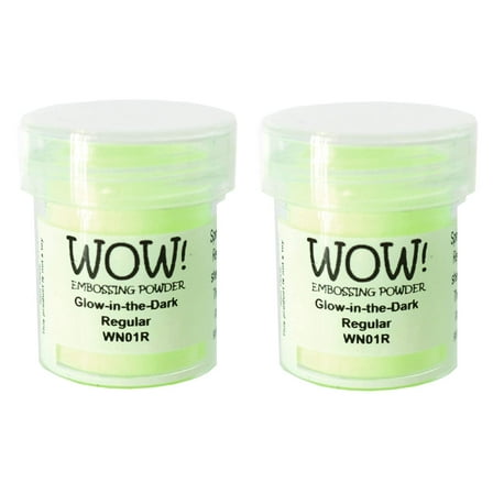 WOW! - Glow in The Dark Embossing Powder WN01R Pack of 2