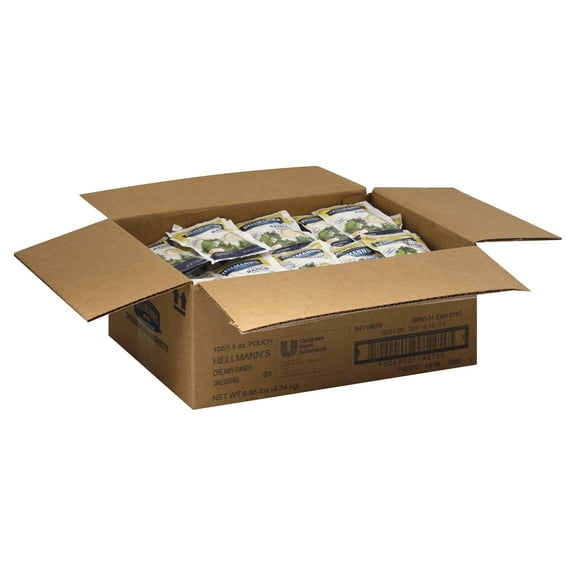 Hellmann's, Dressings/condiments Creamy Ranch, Pouches, 1.5oz. (102count)