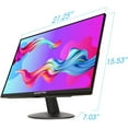 thumbnail image 4 of Sceptre E248W-FPT 24" 1080p IPS Computer Monitor with HDMI, VGA, Built-in Speakers, Black, 4 of 4