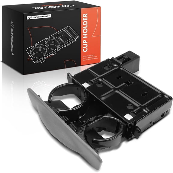 A-Premium Dashboard Gray Cup Holder Compatible with Ford F-250 F-350 F-450 F-550 Super Duty 1999-2001
