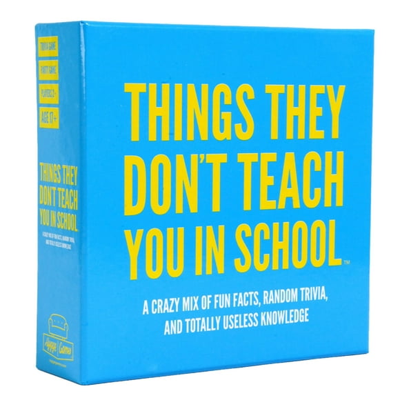 Things They Don't Teach You In School Party Trivia Game Blue Toys