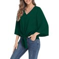 thumbnail image 3 of Txlixc Blusa de color sólido para mujeres Txlixc moda, 3 of 5
