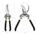 thumbnail image 3 of Deli Garden Pruning Shears, 8" Bypass Gardening Pruner, Garden Scissors, Garden Clippers, Black, 3 of 7