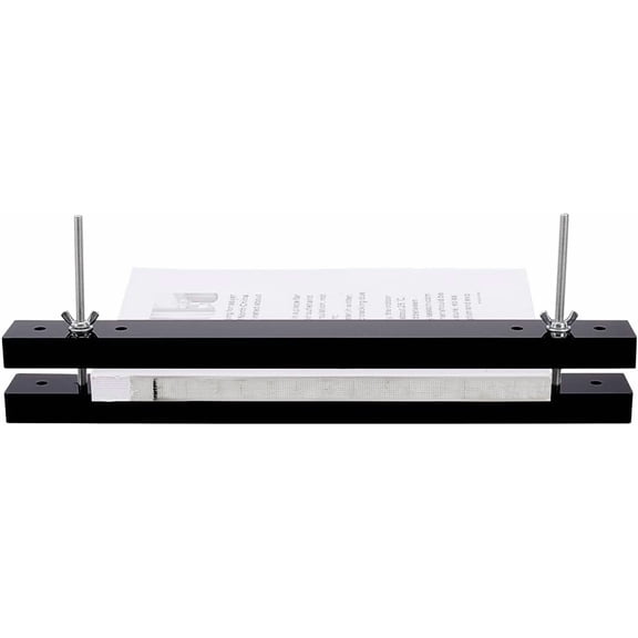 Acrylic Book Binding Press Machine Findings 15x1.5Inch Black Flat Paper Press Machine Acrylic Form Factor Padding Press