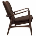 thumbnail image 3 of Modway Heed Upholstered Fabric Lounge Chair in Walnut Brown, 3 of 5