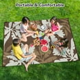 thumbnail image 6 of VUNATE Outdoor Rug Carpet 5'x8' Waterproof Reversible Patio Rug Portable Indoor Outdoor Rug Plastic Straw Rug for Beach RV Camping Garden Picnic Deck Backyard Tropical Porch Decor Brown, 6 of 8