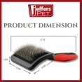thumbnail image 6 of Jeffers Soft Pin Universal Slicker Brush for Dogs & Cats, Grooming Brush for Sensitive Skin, Remove Mats, Loose Fur, & Dead Hair, Tangle Detangler, Safe Grooming Tool - Small 3" x 2"M, 6 of 8