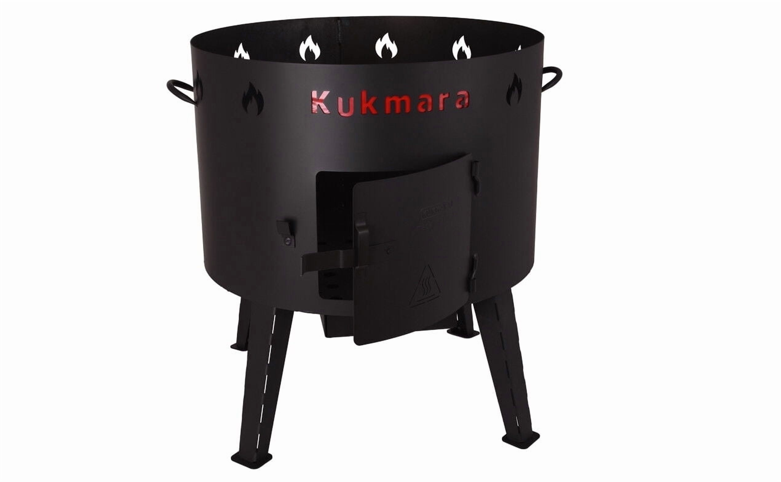 KUKMARA Steel Uchag for Kazan 15.8 Qt (15 L) Outdoor Oven Stove Wood Fire Oven Camping Furnace for Cauldron