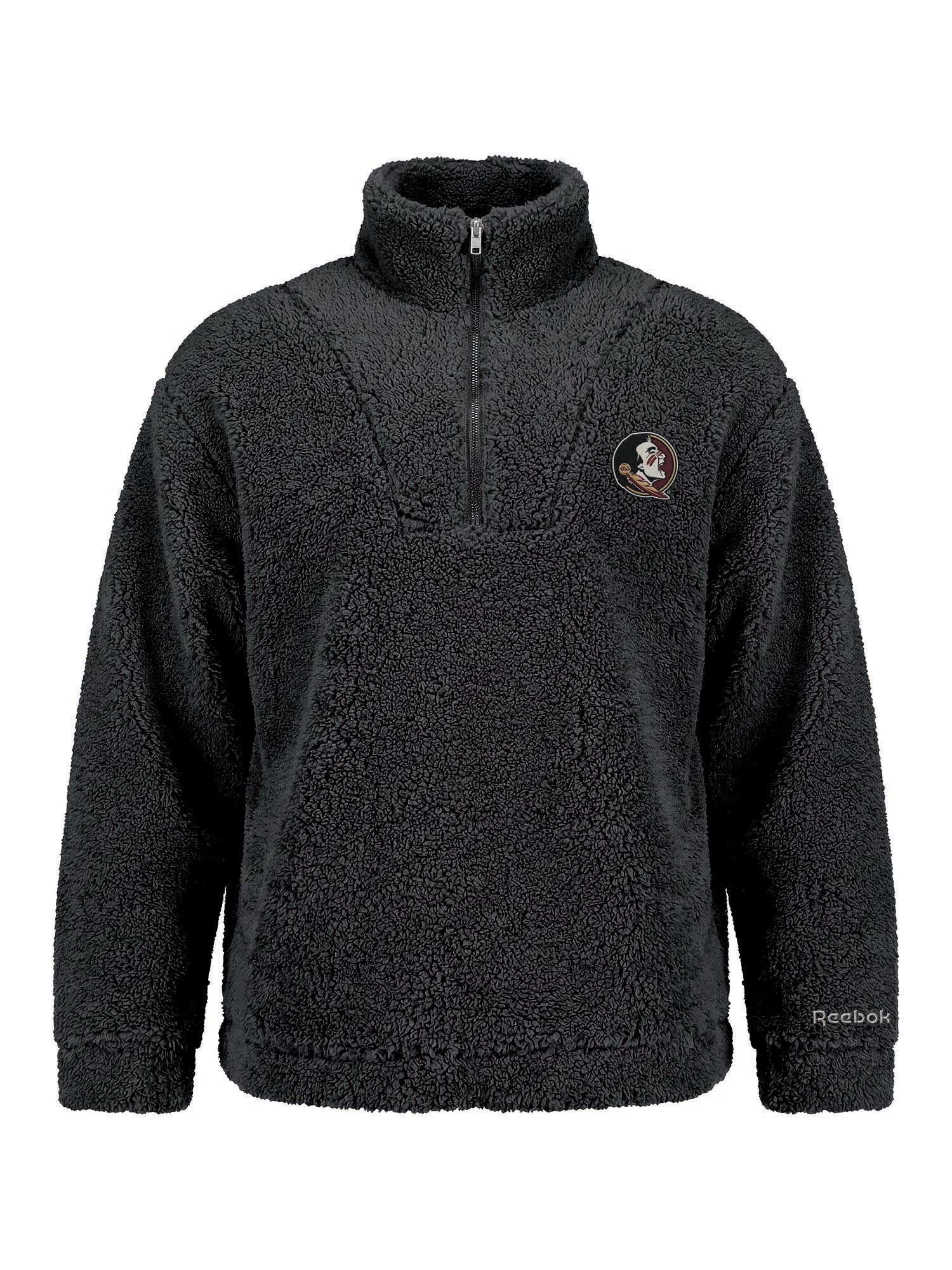 Florida State Seminoles Reebok Womens Relaxed Fit Qtr Zip Sherpa Pullover