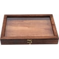 thumbnail image 1 of Butterfly Specimen Display Box 12x9 Inch Wooden Glass Top Enclosed Case Collectors Dustproof Storage Organizer, 1 of 7