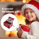 thumbnail image 4 of Caja de música roja con temática de Feliz Navidad, manivela de madera tallada, regalo de Navidad de Año Nuevo de Papá Noel, regalos para niños, 4 of 4