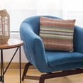 thumbnail image 6 of Plutus Brands Multi-Color Plutus Lanes Stripe Luxury Throw Pillow 26 in x 26in, Double Sided 26" x 26", 6 of 9
