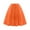 Orange, variant on Women's Tulle Skirts Midi Elastic High Waist Pleated Mesh Flowy A-Line Party Long Tutu Skirts For Mardi Gras Prom Party Yellow S